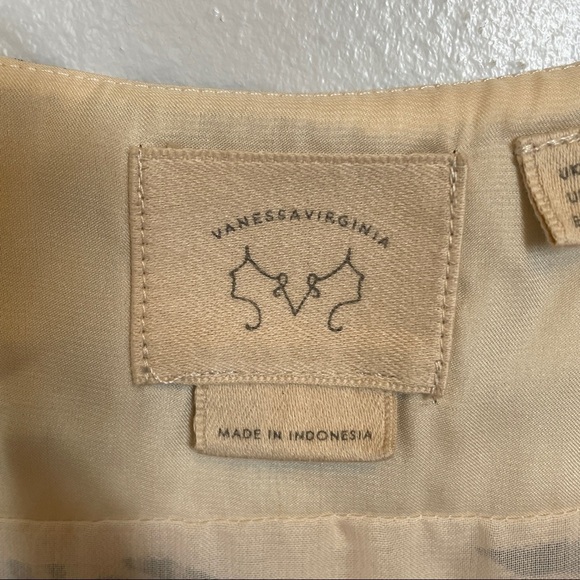 Anthro VanessaVirginia Ink Set Blooms Dress Size 4 - Picture 15 of 16